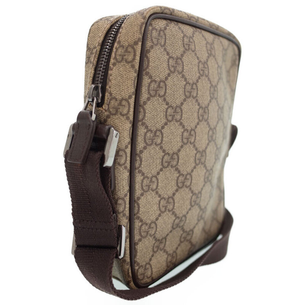 Gucci Bag Crossbody Brown GG Monogram Messenger Flat Plus